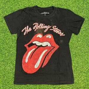 The Rolling Stones graphic tee featuring iconic tongue logo